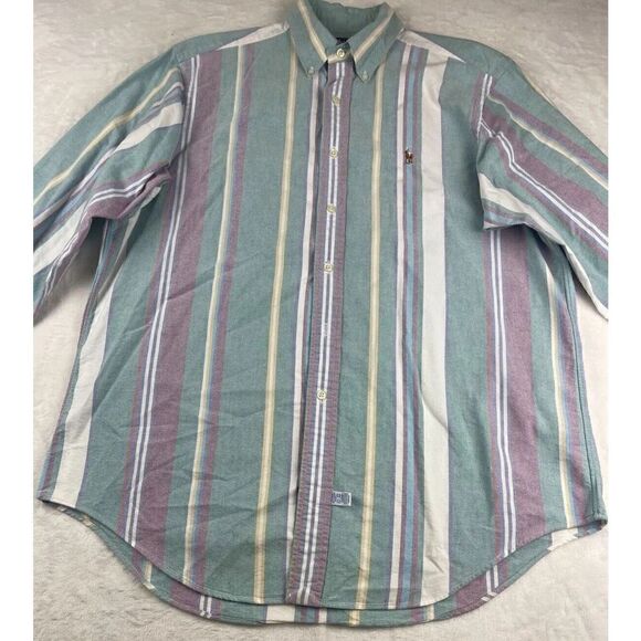 Ralph Lauren Multicolor Striped Casual Button Down Shirt - Picture 1 of 9